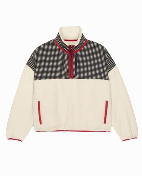 The Print-Mix Plush Terrain Half Zip Soft Cotton