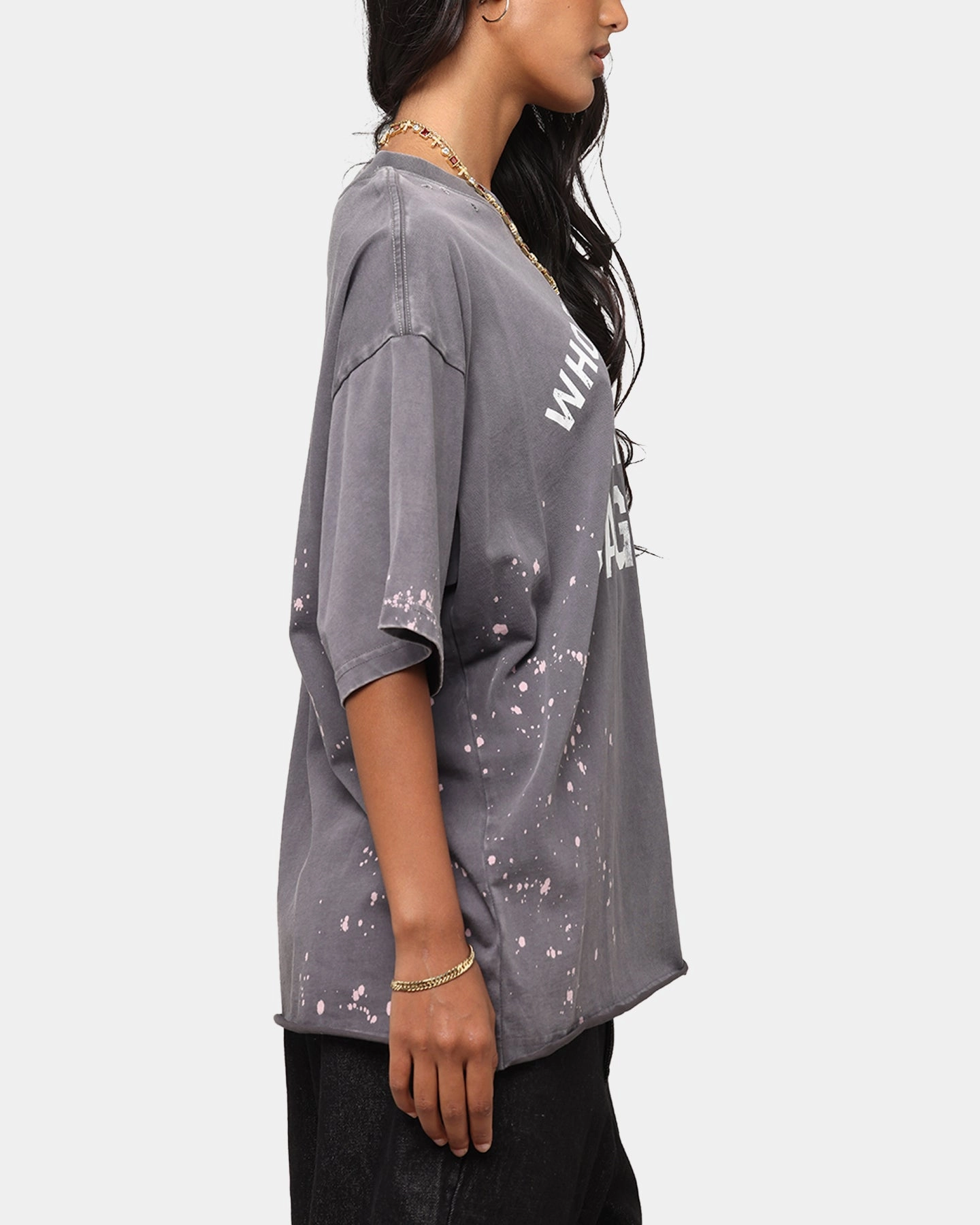 FlexibleNeckline Hygroscopic Inner Layer The Rolling Stones Who The F Is Mick T-Shirt Washed Black