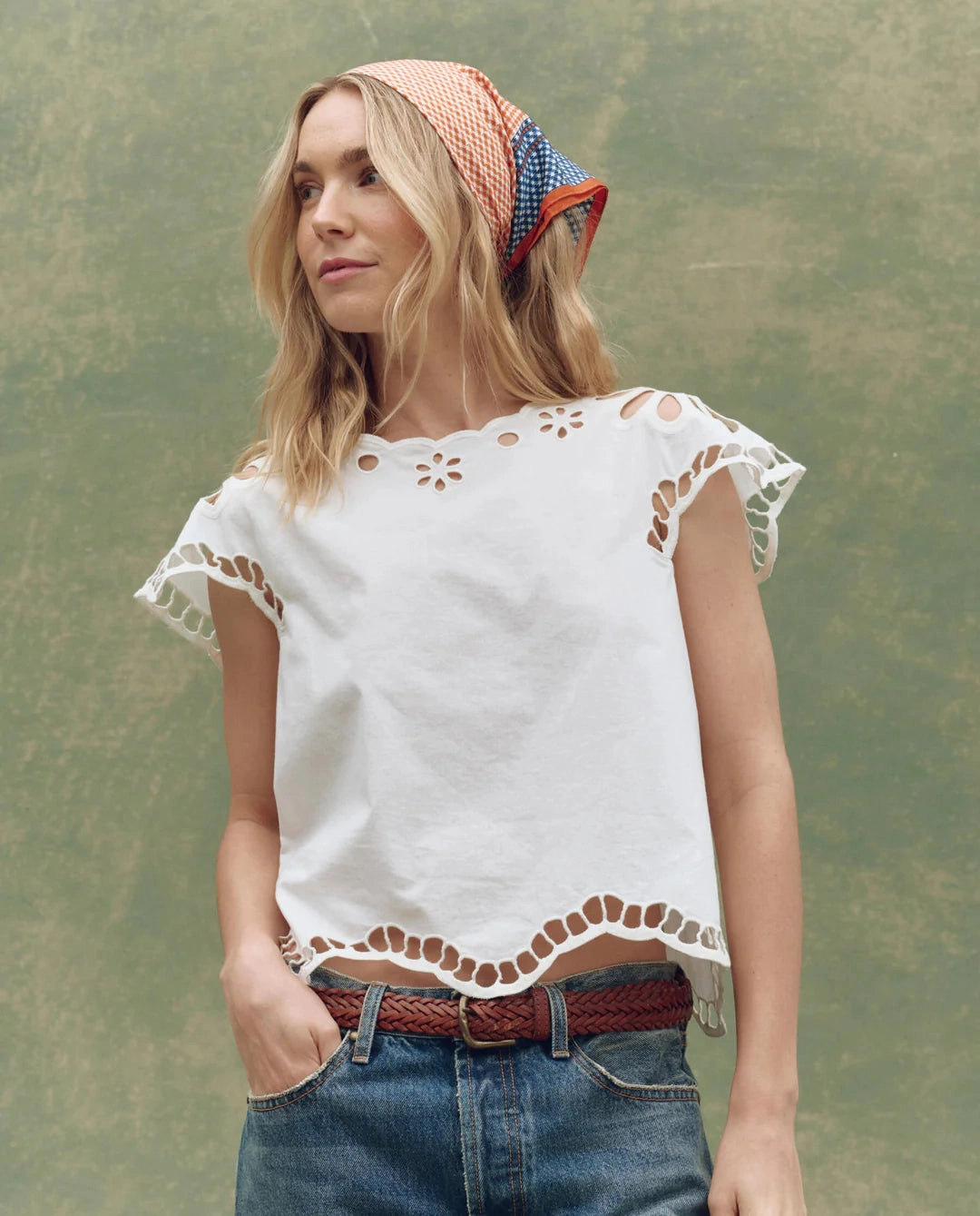 The Super Bloom Eyelet Top Fray Resistant Edges