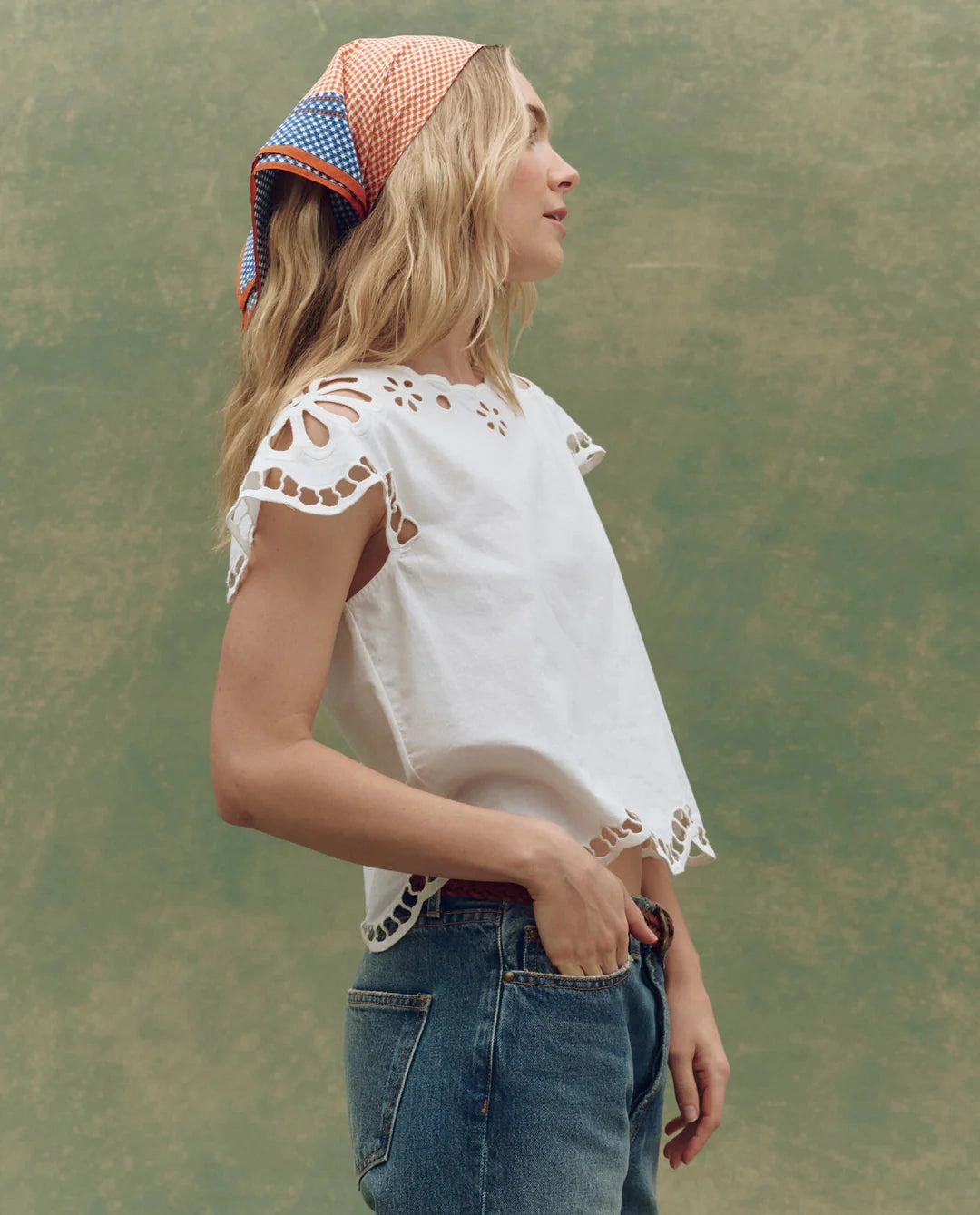 The Super Bloom Eyelet Top Sustainable Waterproofing
