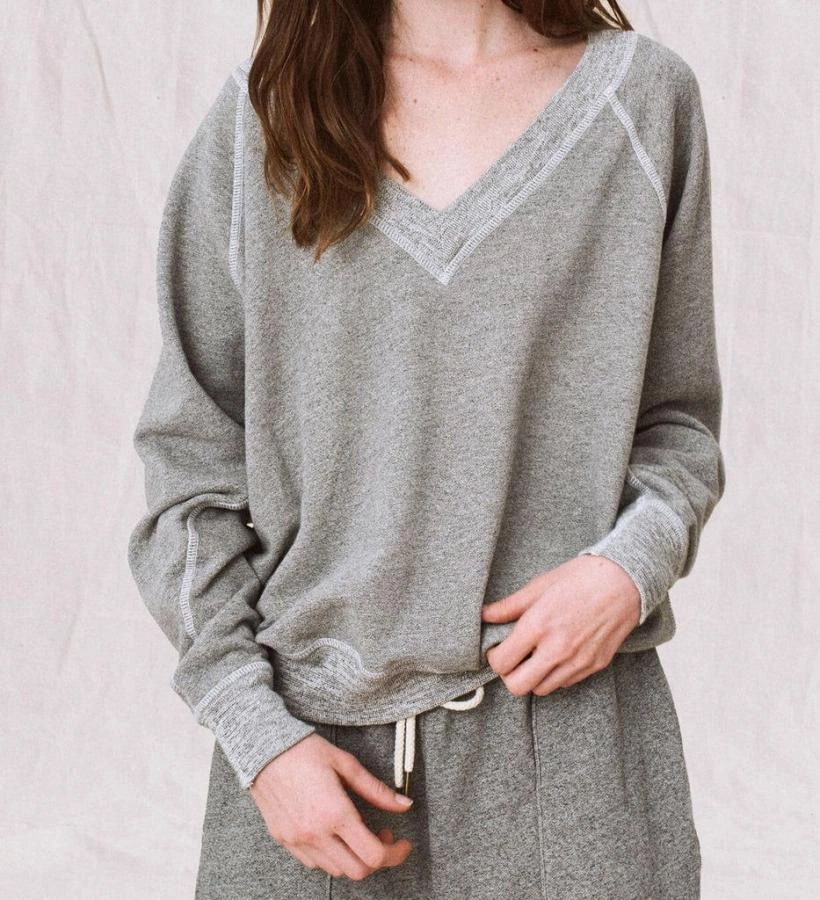 The V-Neck Sweatshirt Ventilation Panel