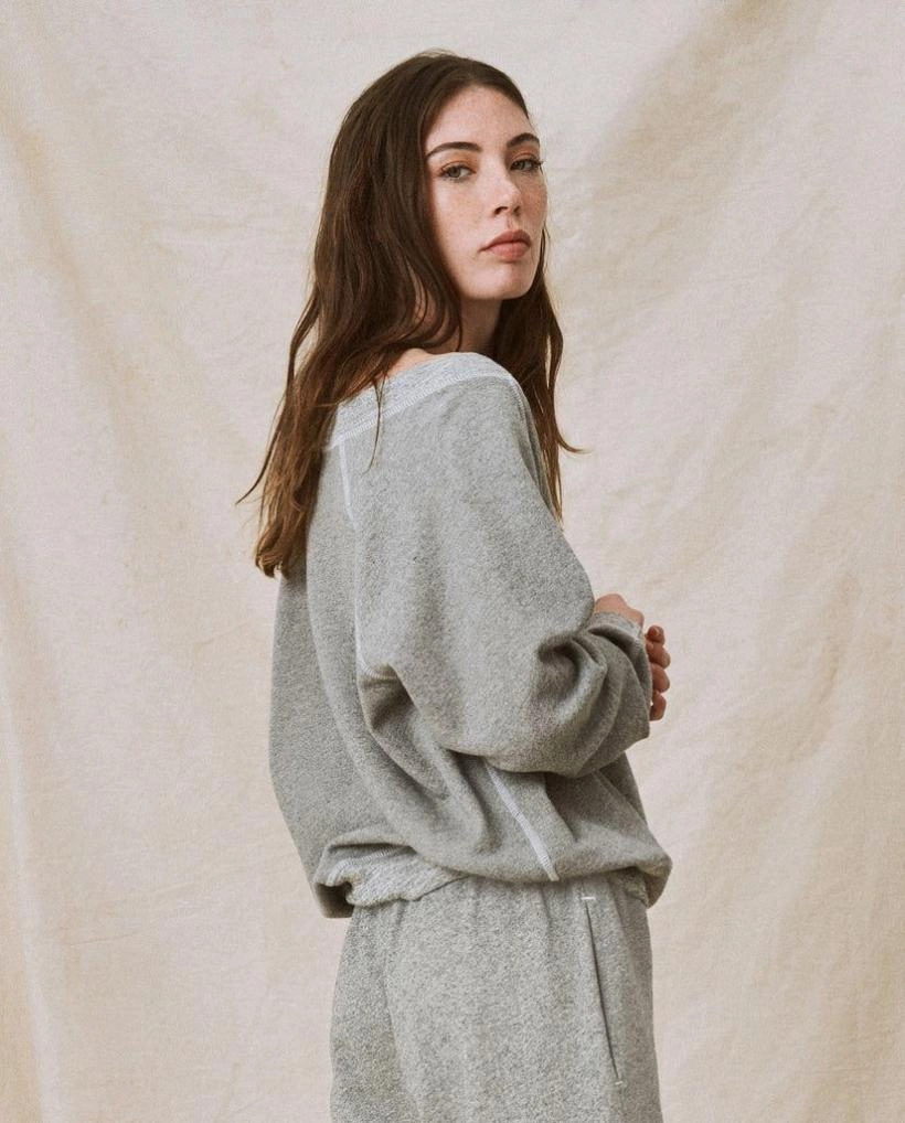 The V-Neck Sweatshirt Sleeveless Top Relaxed Look