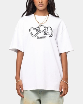 UV protection coating Tear Resistant Weave Carre Link T-Shirt White