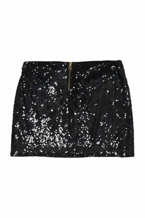 [WW31462] Alice   Olivia | Mini Skirt Button Fastenings Editorial Look