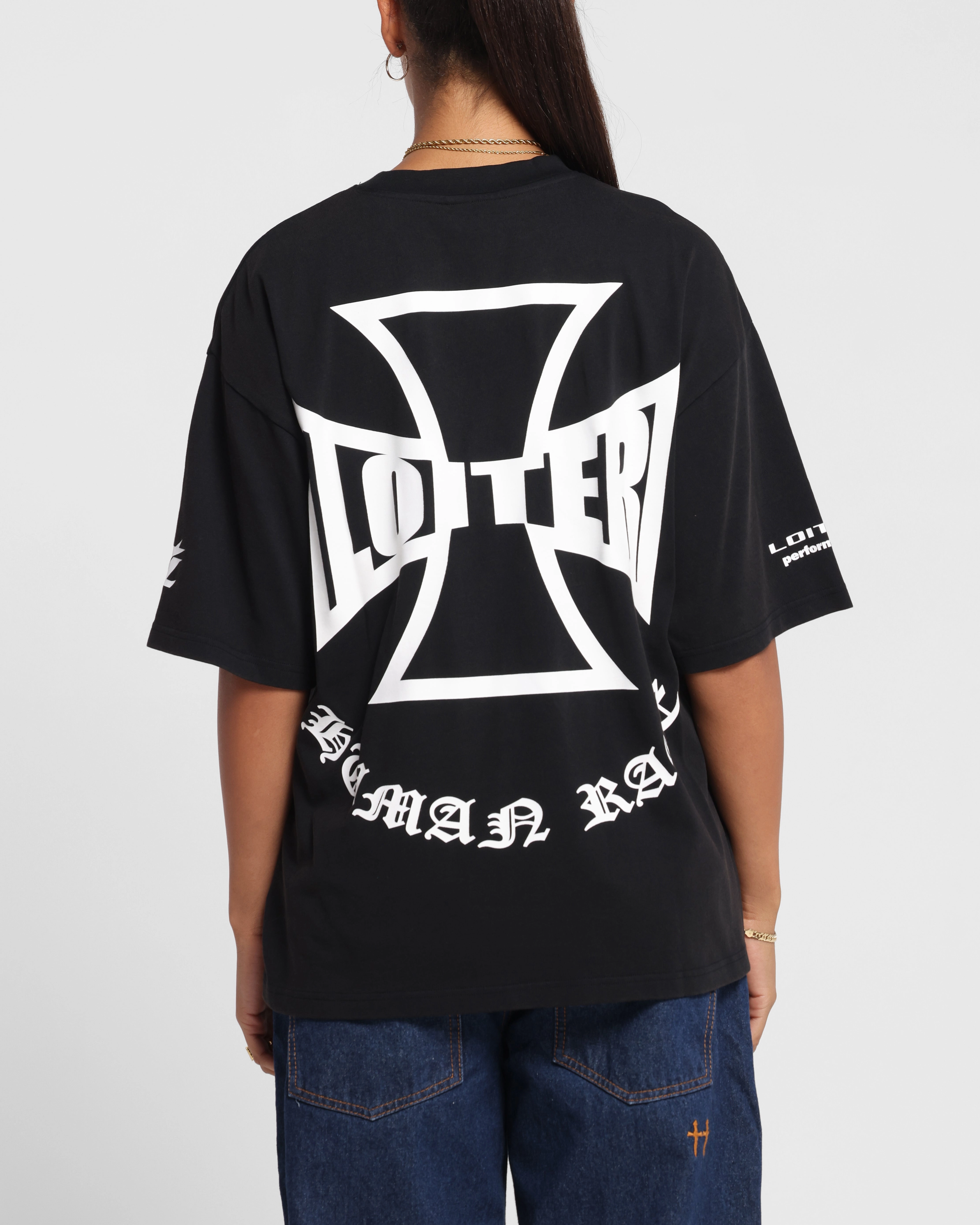 Loiter Biker Vintage T-Shirt Vintage Black AntiOdorTechnology