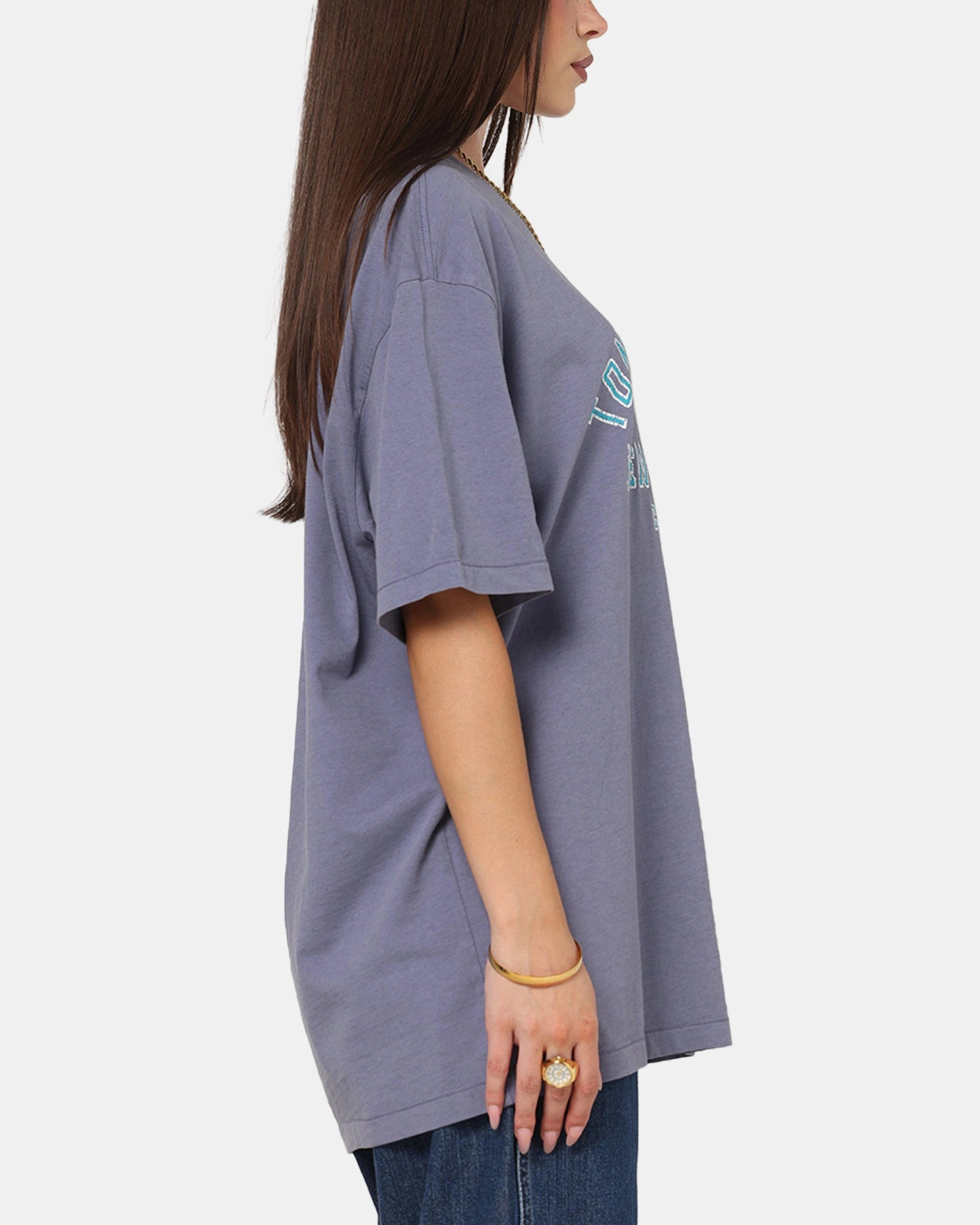 NonScratchyLining Tommy Jeans Relax Overdyed Varsity T-Shirt Washed Blue