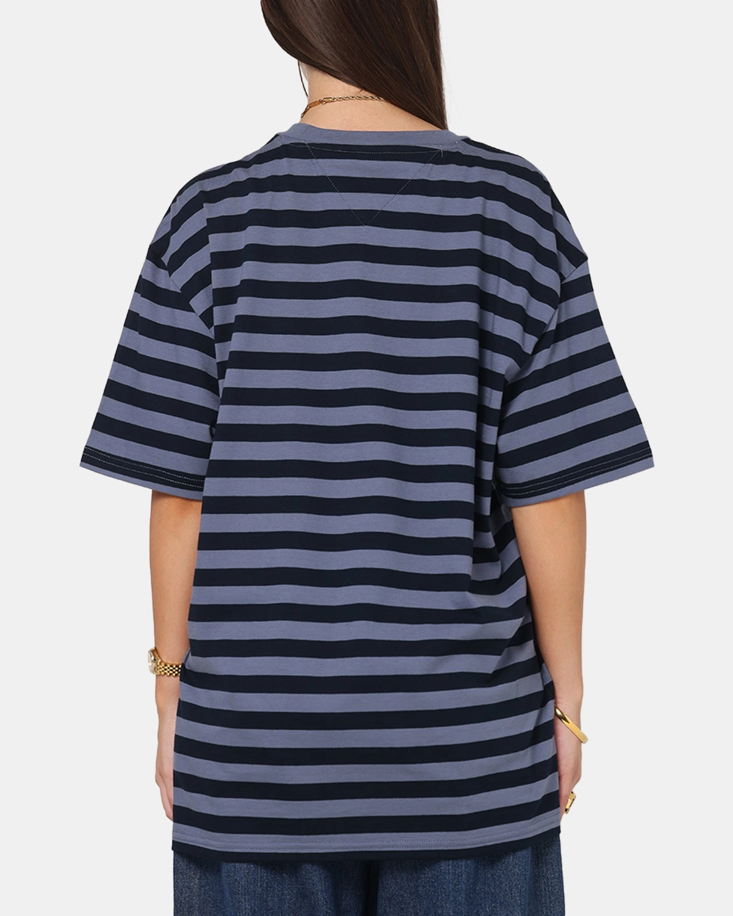 CarbonNeutral Production Tommy Jeans Relax Stripe Graphic T-Shirt Dark Night Navy