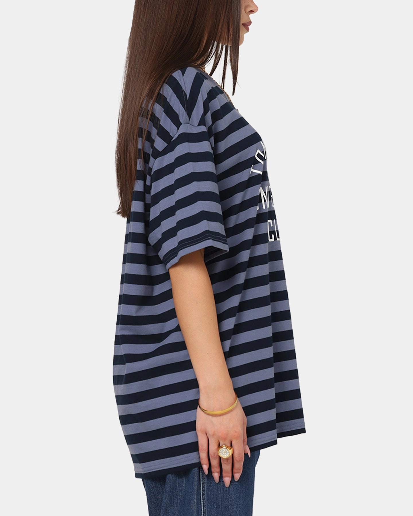 Fitted Tank FlexibleCuffs Tommy Jeans Relax Stripe Graphic T-Shirt Dark Night Navy