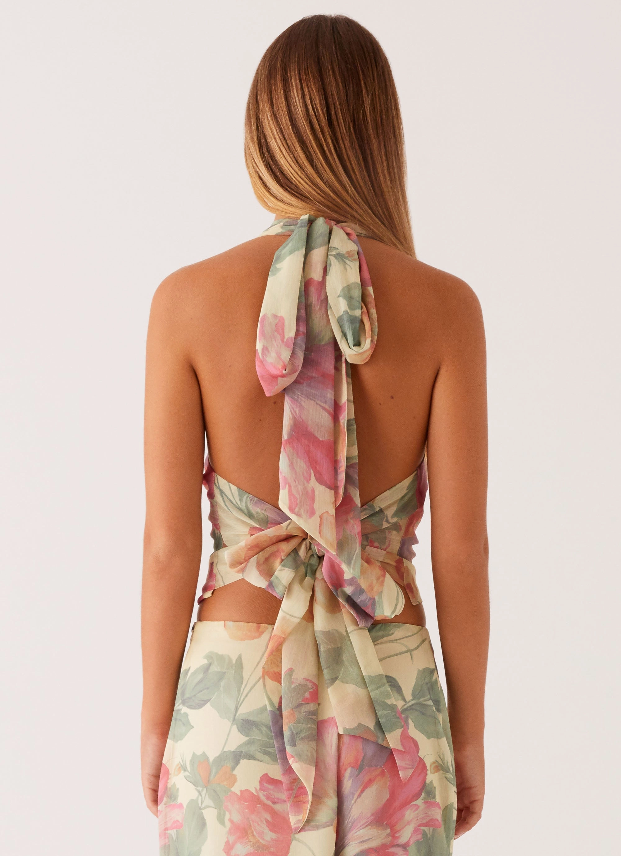 Soft Material Tunic top Close Call Top - Yellow Peony