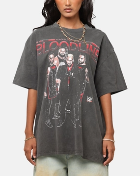 Culture Kings X WWE The Bloodline Heavy T-Shirt Black Wash VentilatedBackPanel Reflective Accent Stripes