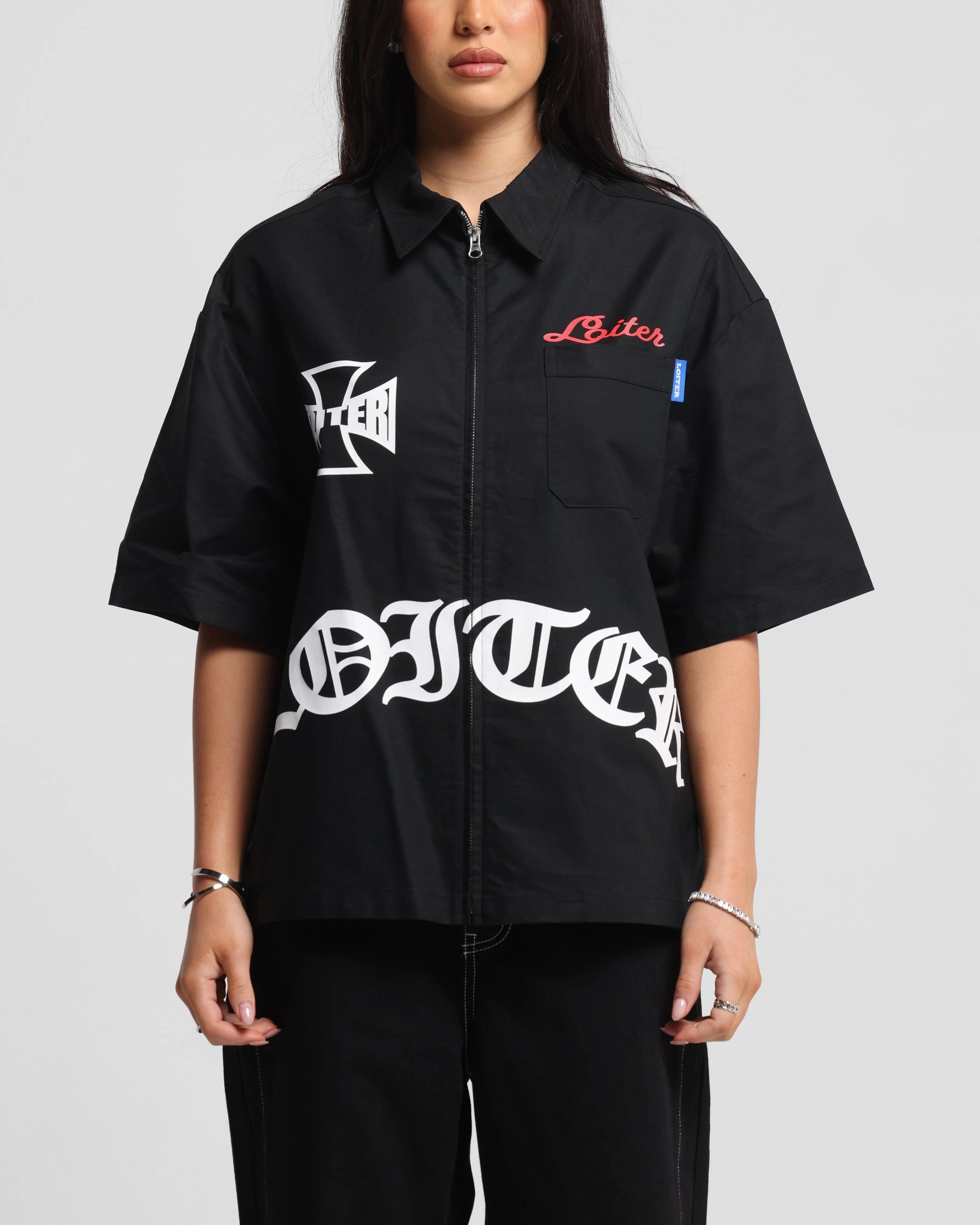 Low Impact Manufacturing Loiter Chopper Work Shirt Black