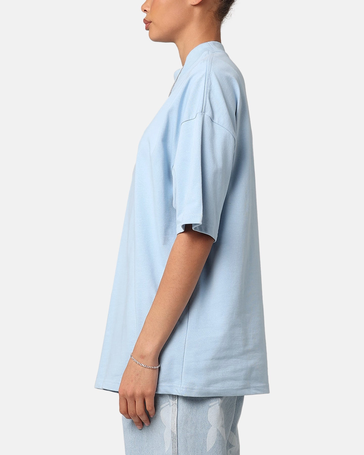 Culture Kings Oversized Blank T-Shirt Light Blue Modular Layering System FlexFoamInserts