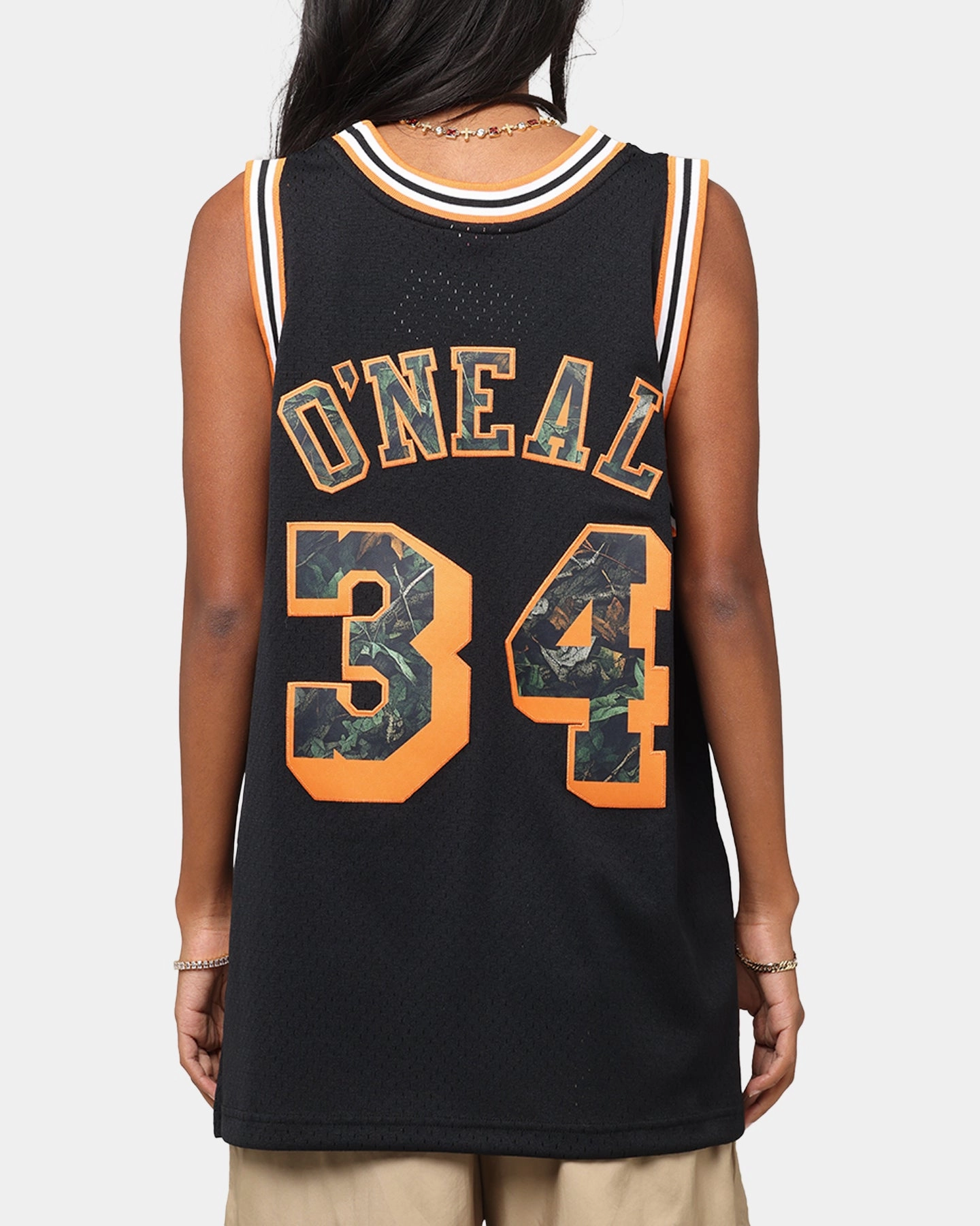 Cool and Breezy Mitchell & Ness Los Angeles Lakers Shaquille O'Neal 'Wilderness' 97 Swing Jersey Black