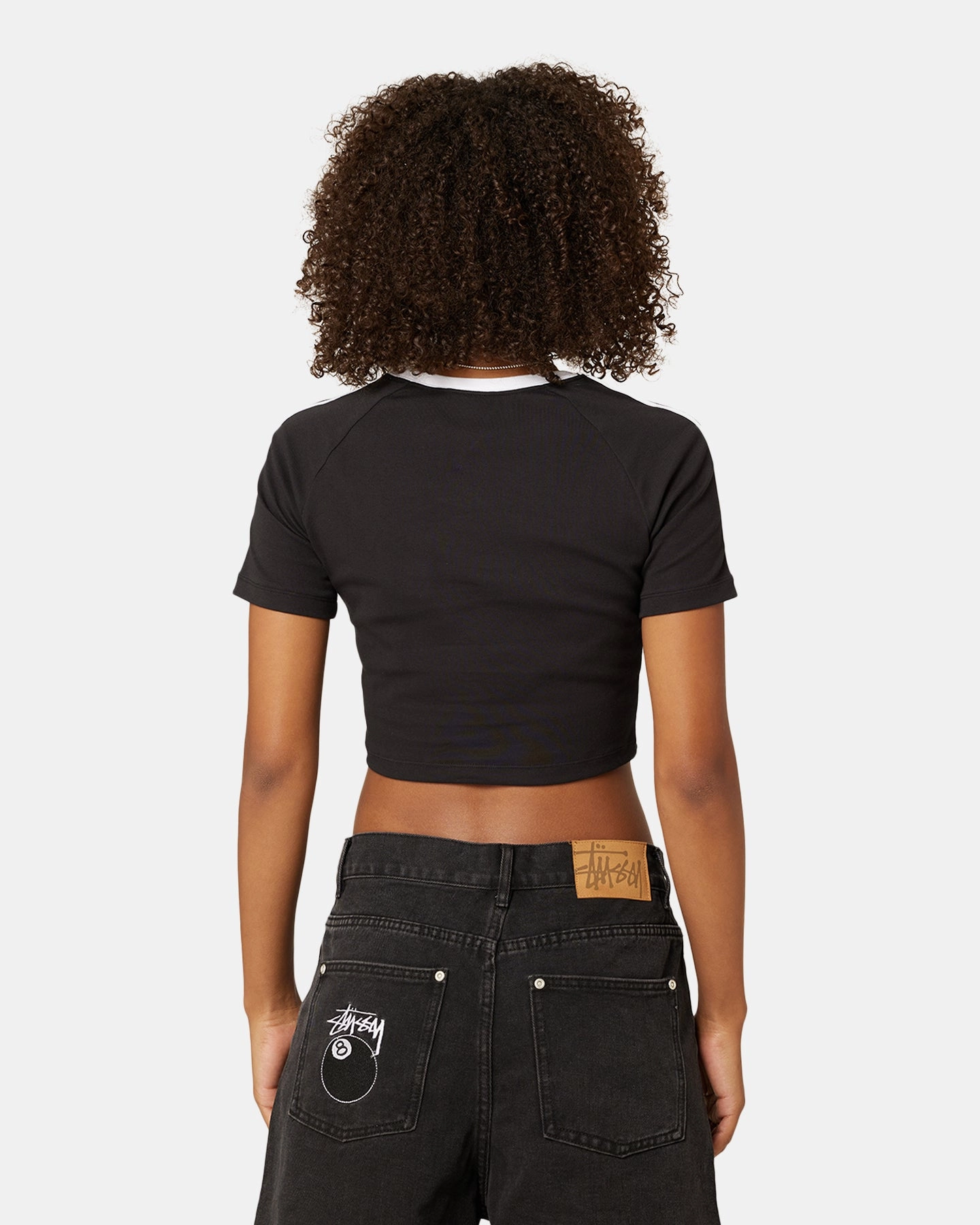 MultiFunctionalDesign SoftKnit Adidas Women's 3-Stripes Baby T-Shirt Black