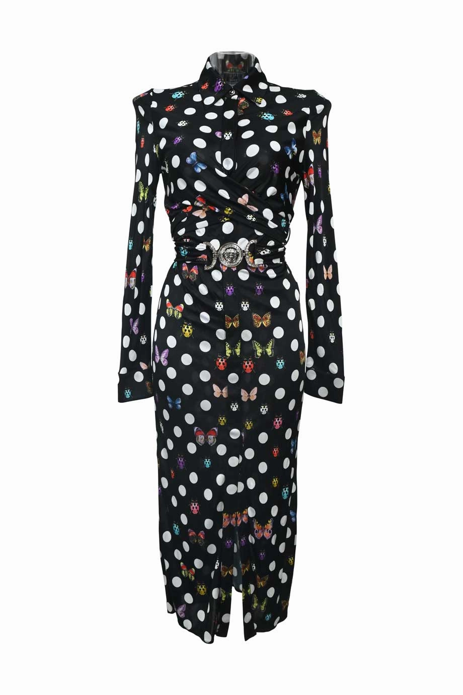 [WW39872] Versace | Midi Dress Smooth Detail