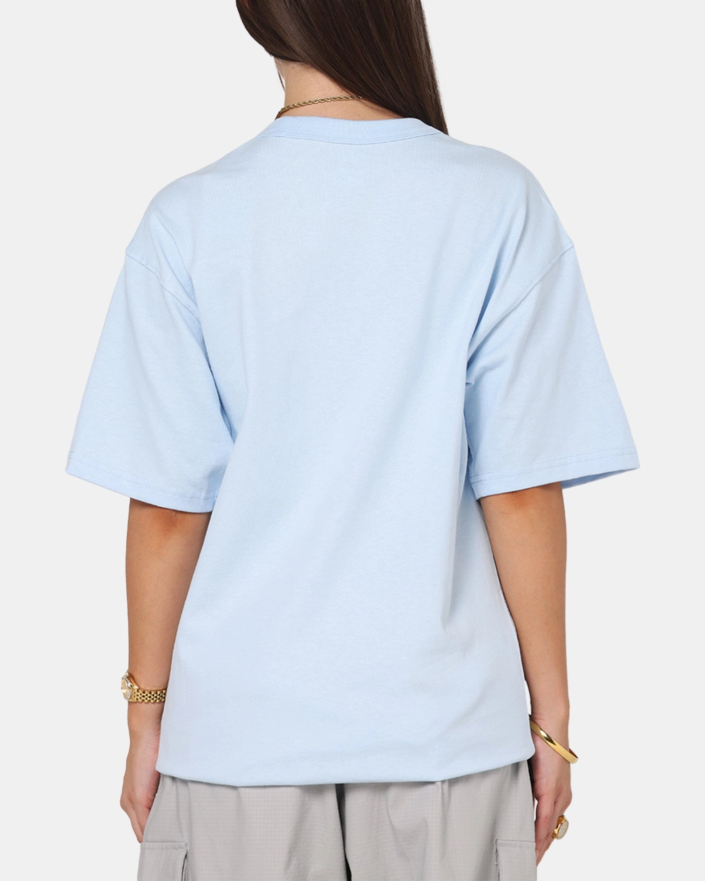 Double Chest Pocket FrictionResistant Fabric Nike Sportswear Premium Essentials T-Shirt Celestine Blue