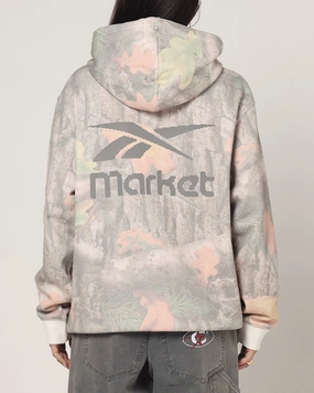 MultiPanelConstruction Reebok X Market All Over Print Hoodie Real Tree Camo