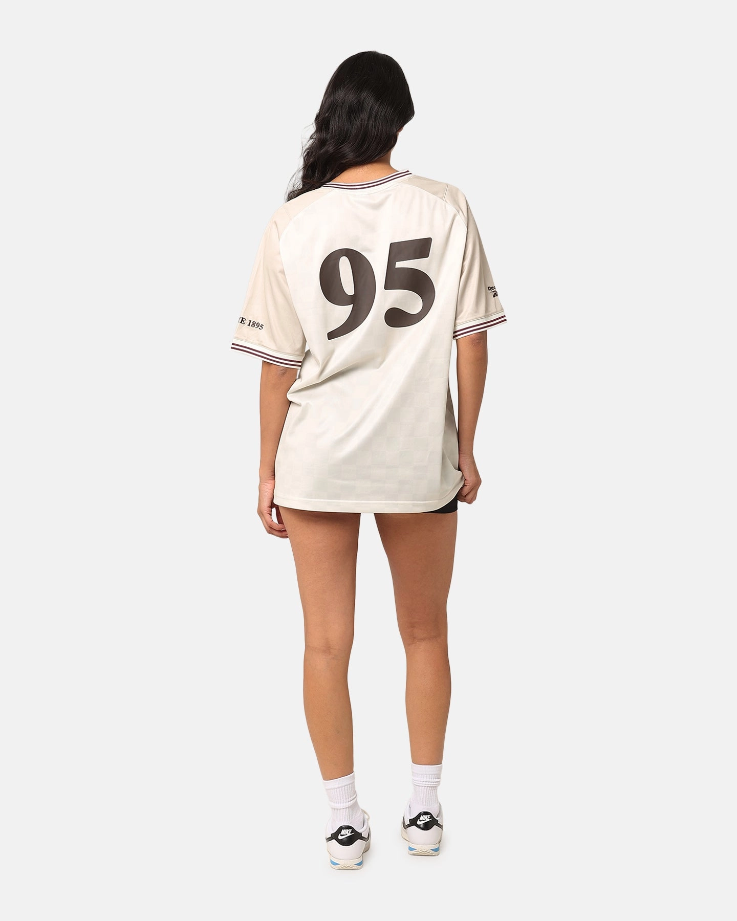 Reebok Beige Heritage Jersey Utility Brown Contoured Armhole Design