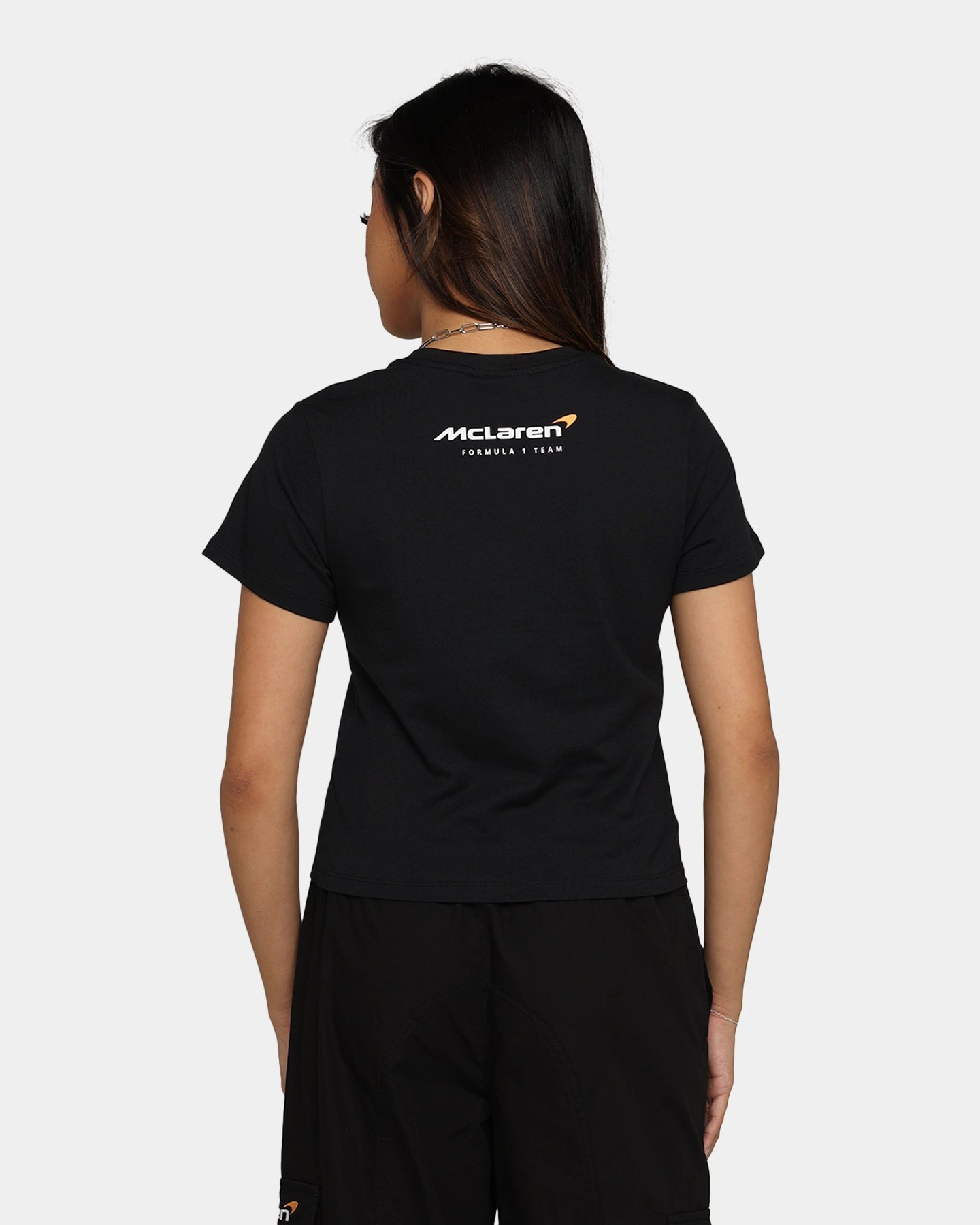 Hypoallergenic Inner Layer BondedHemline We Are The Wild Collective X McLaren Women's Baby T-Shirt Black