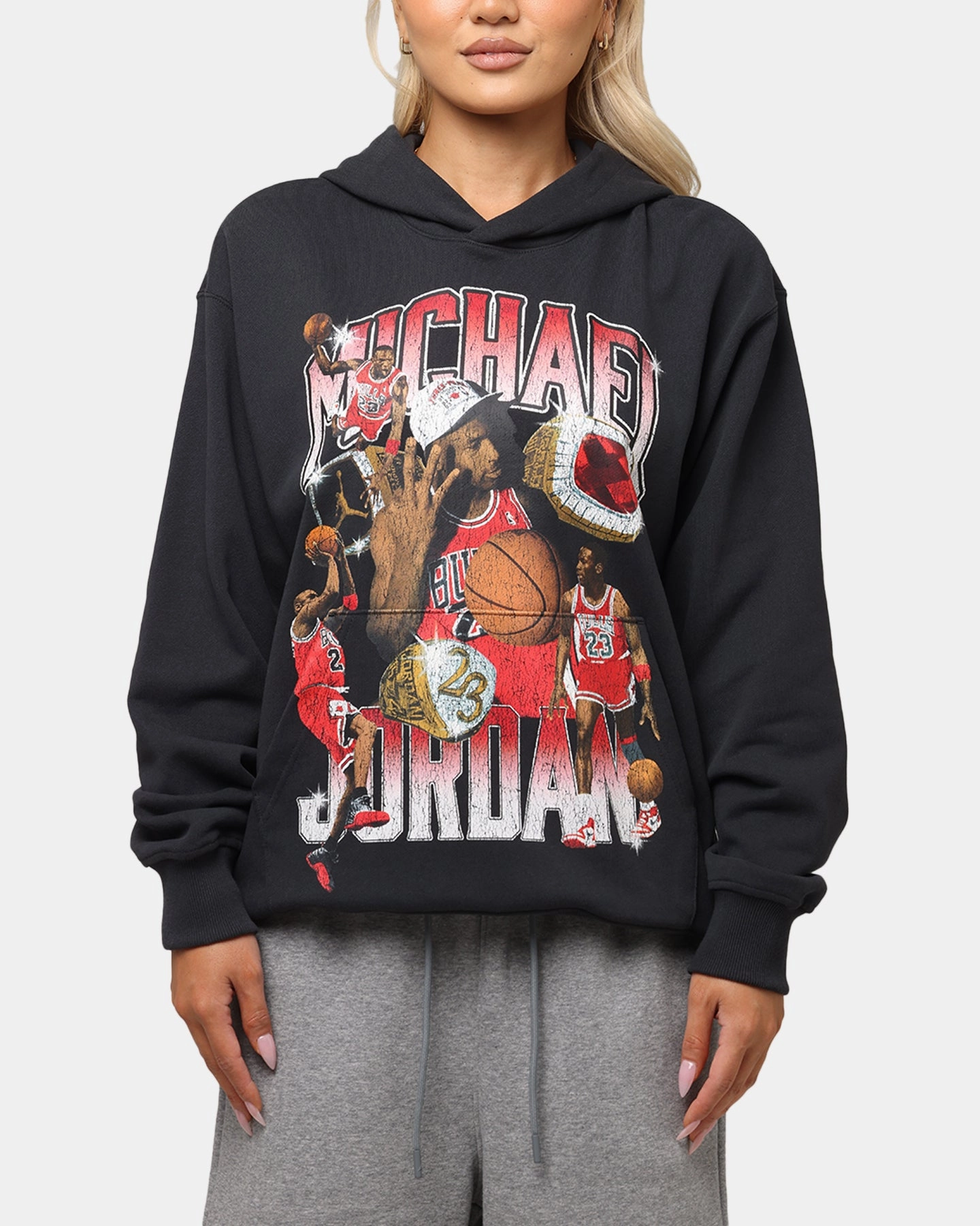 Jordan Jumpman Flight Graphic Fleece Pullover Hoodie Off Noir MultipanelLayout