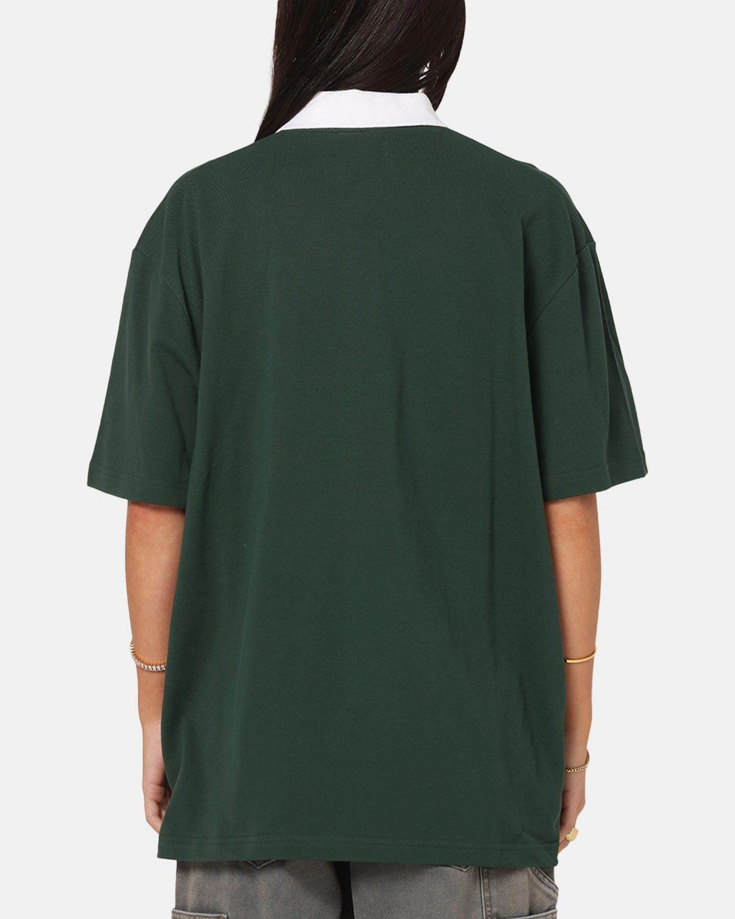 Nautica 83-Flag Block Polo T-Shirt Green/White TactileWeave