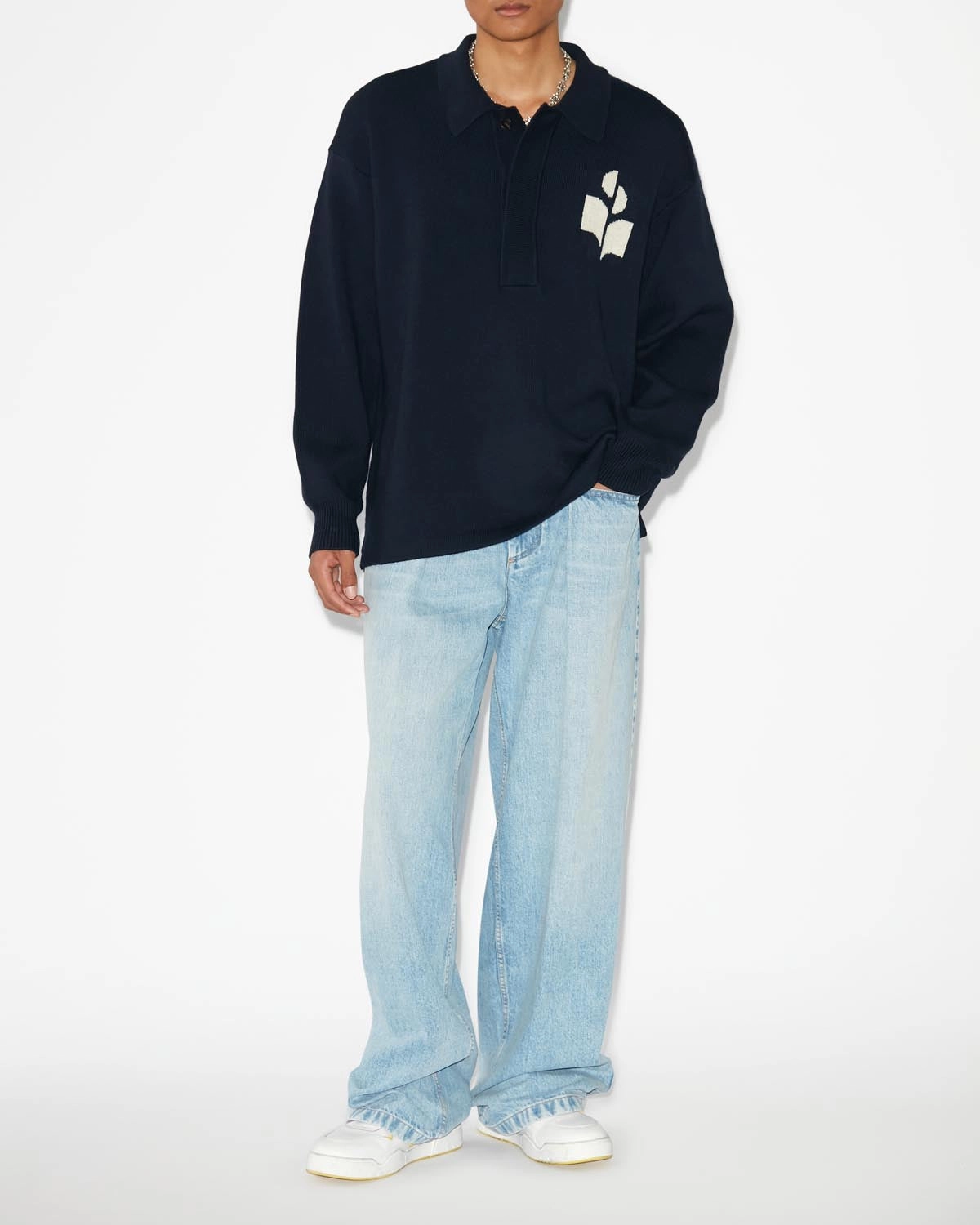 Wide Hem Detail William Sweater