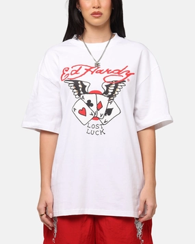 ResilientStretch Ed Hardy Lost Luck T-Shirt White