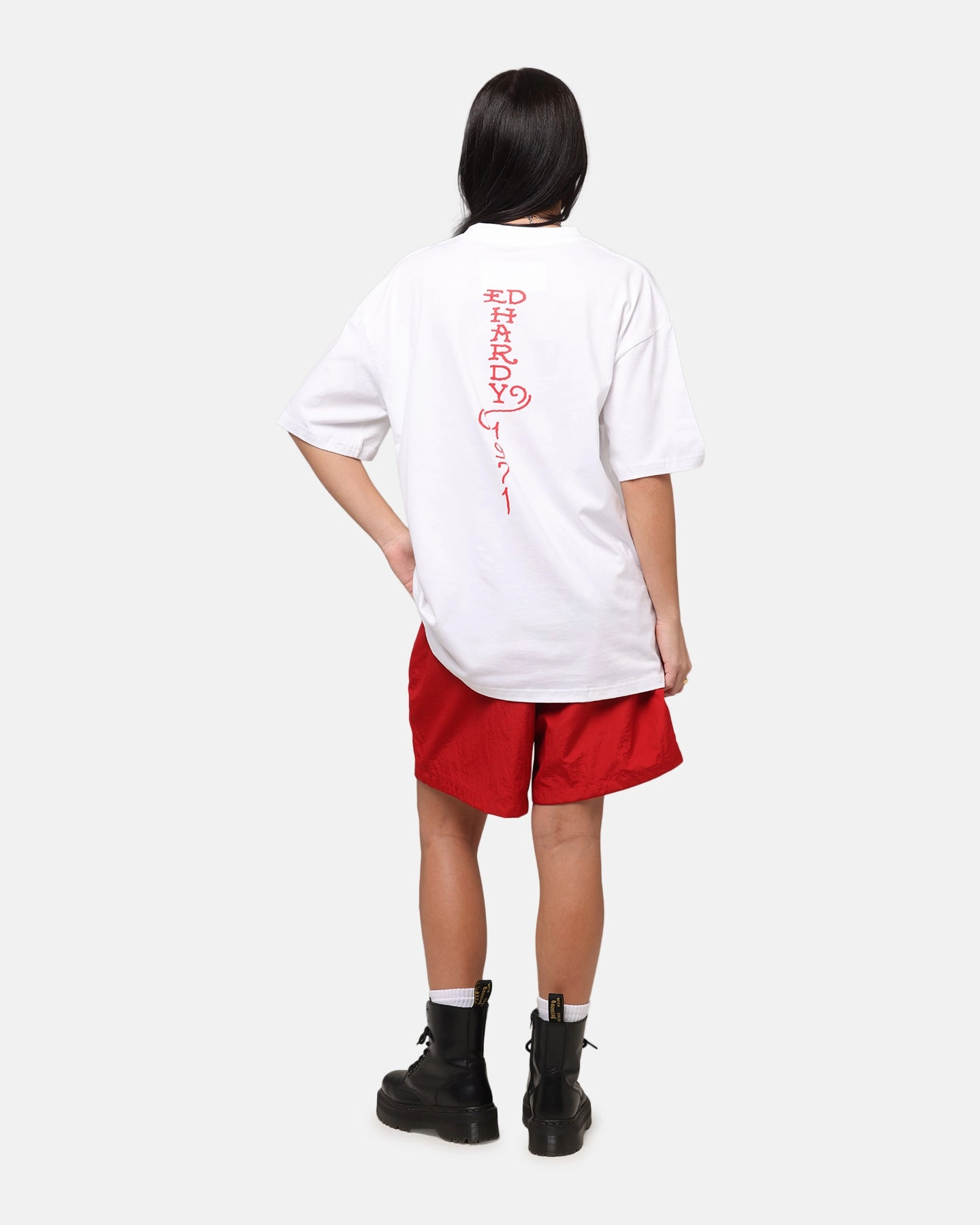 Ed Hardy Lost Luck T-Shirt White Sun Protection Fabric