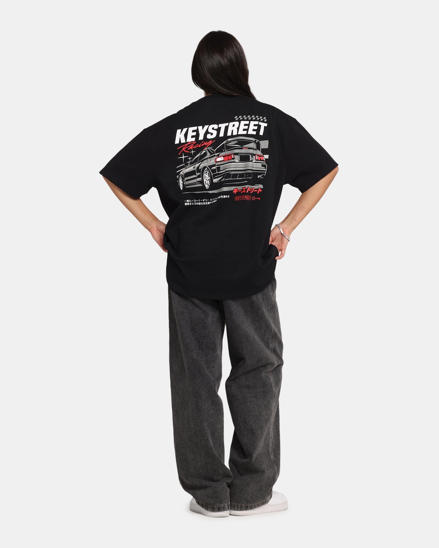 Key Street Racing T-Shirt Black SustainableBlend