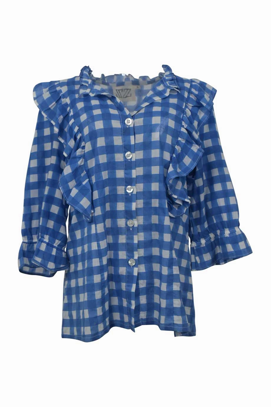 [WW38747] SZ | Short sleeve top PlacketDetail