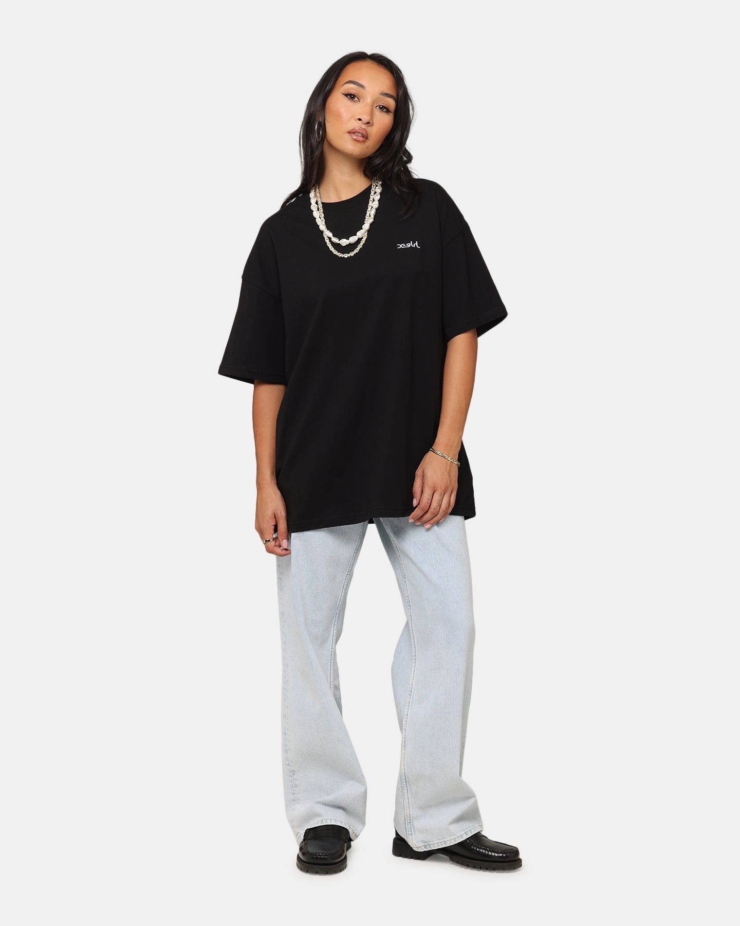 Reinforced Hemline X-Girl Women's Strawberry Relaxed T-Shirt Black