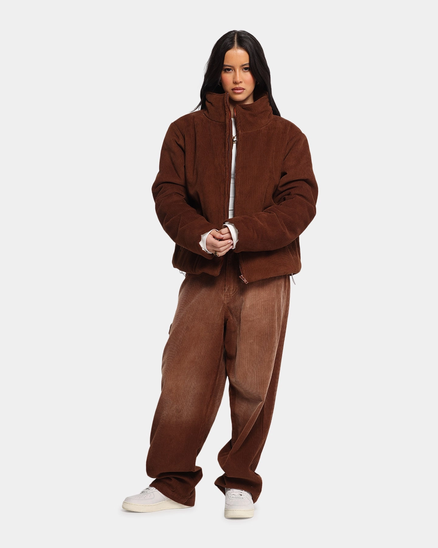 XXIII Corduroy Flight Jacket Brown Bound Edges YarnDyedFabric