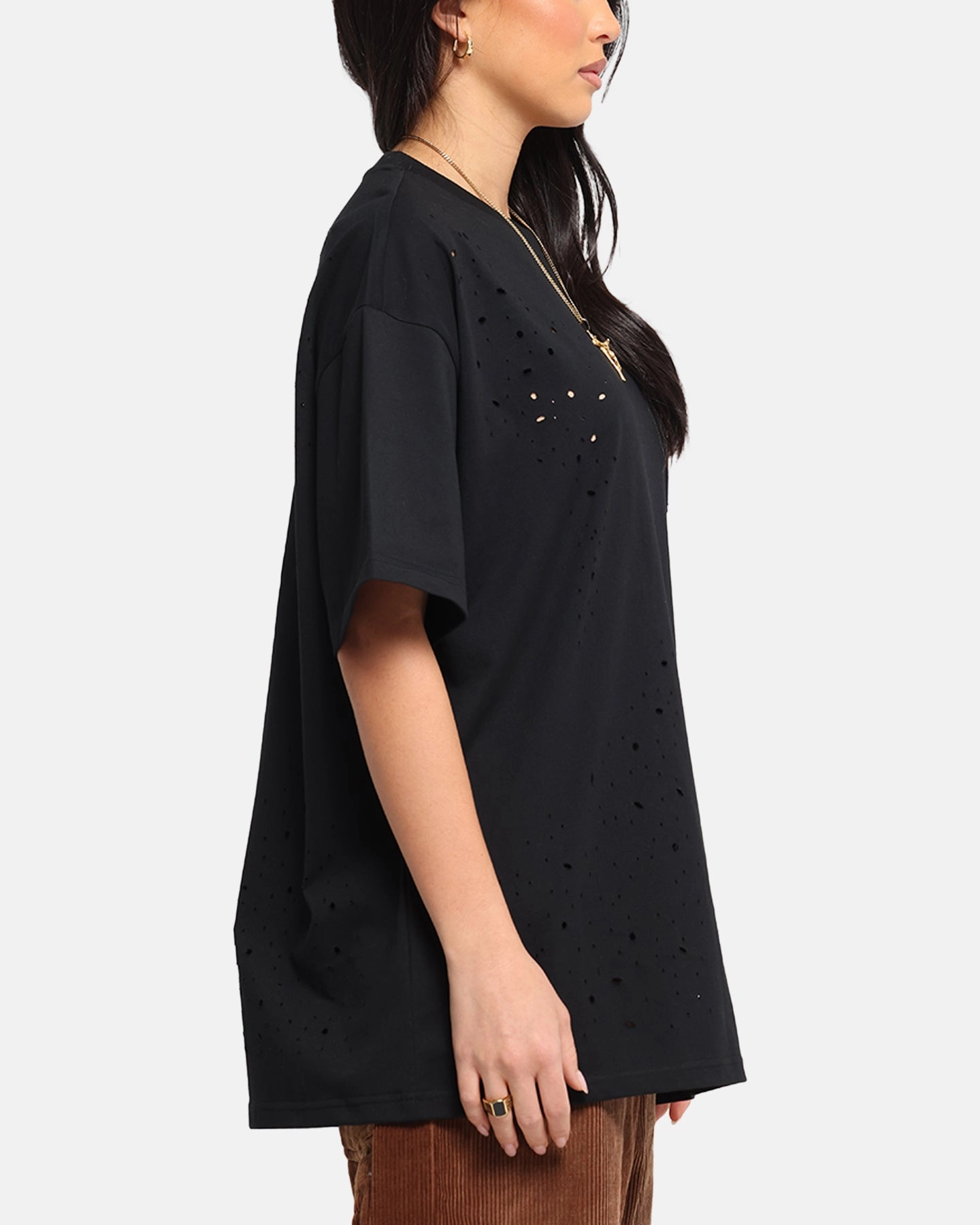 Compression Gradient Adjustable Fit System XXIII Distressed T-Shirt Black