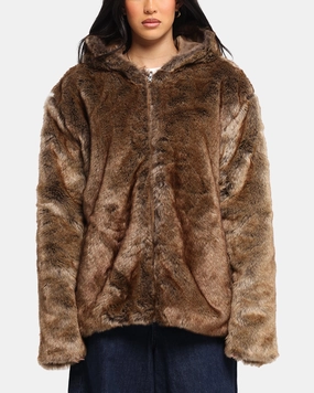 Daily Wear LightweightWeave XXIII Into The Wild Fur Jacket Brown