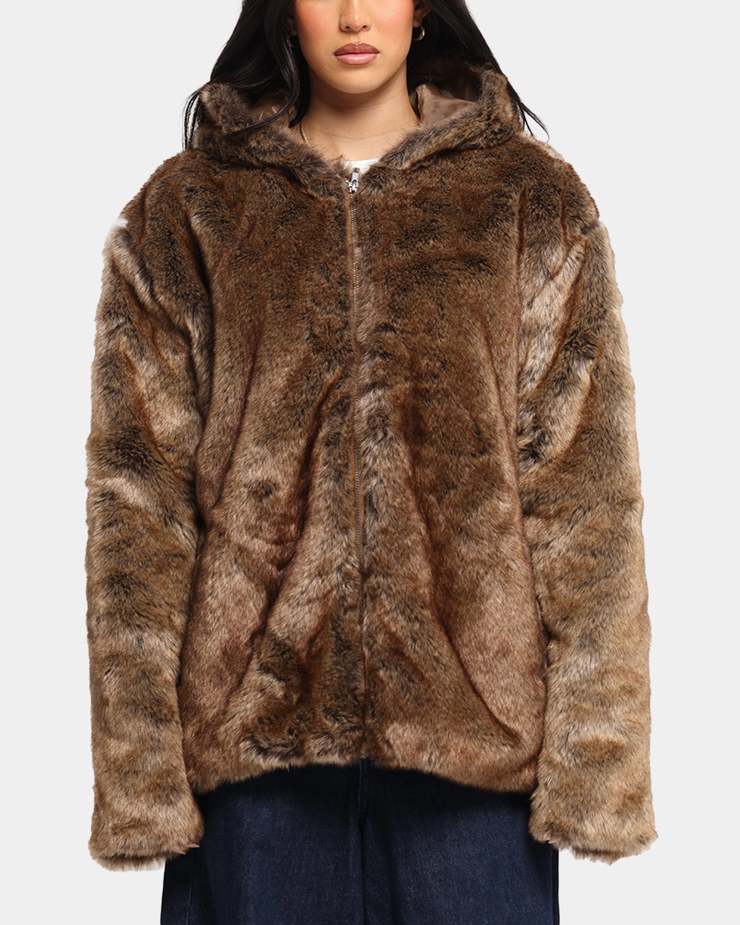 Daily Wear LightweightWeave XXIII Into The Wild Fur Jacket Brown