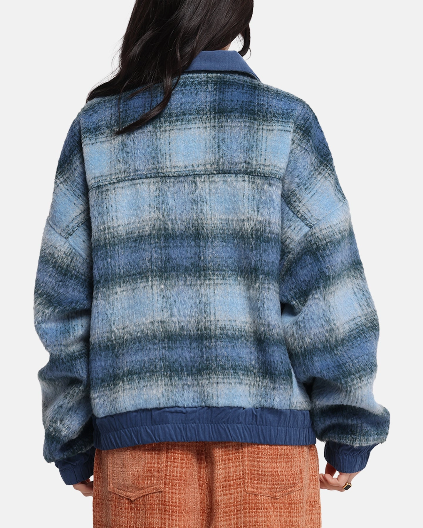 Sporty Style Airflow Weave Pattern XXIII Into The Woods Jacket Blue