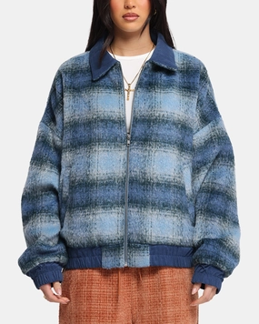 High Neck Design XXIII Into The Woods Jacket Blue