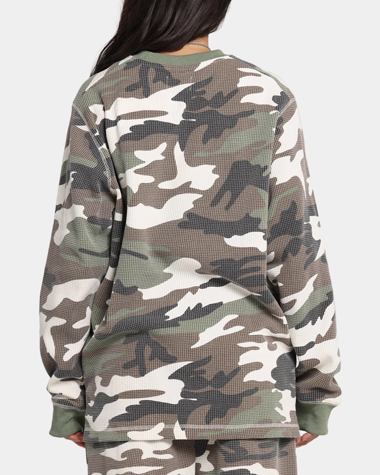 XXIII Printed Thermal Long Sleeve T-Shirt Camo Convertible Design