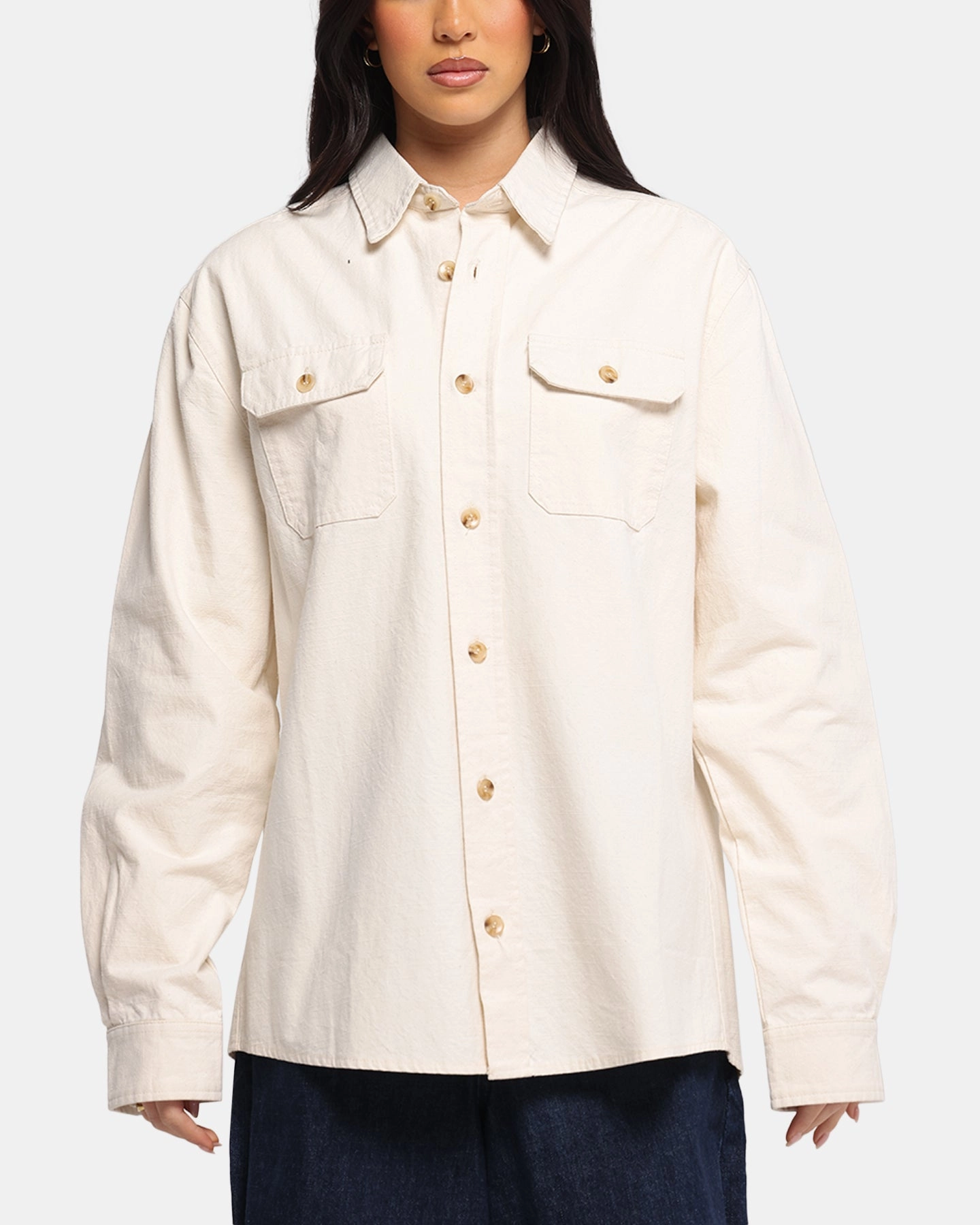 Antistatic Anti Pilling Technology XXIII Slub Overshirt Natural