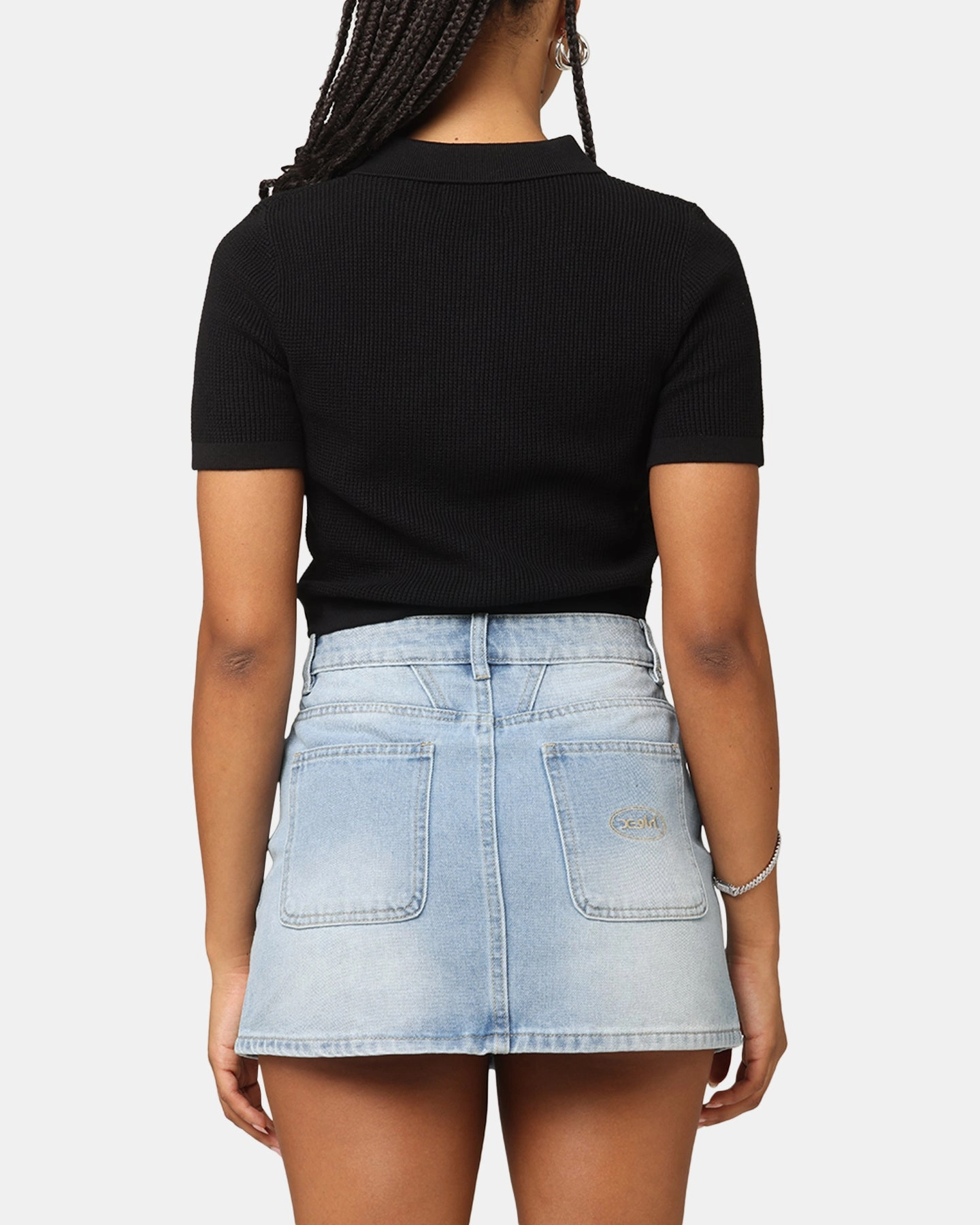 UltravioletProtectionFabric Fitted Design XXIII Women's Cropped Zyair Button Up Shirt Black