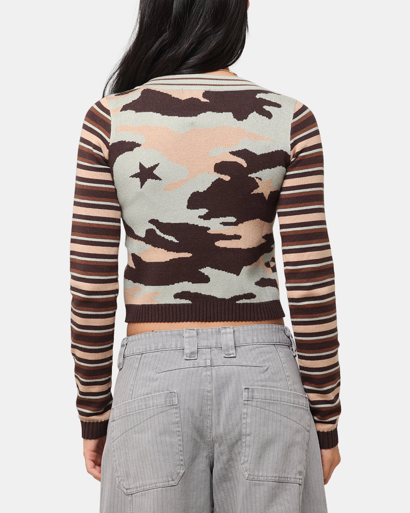 NonFadeFinish Non Chafe Armholes XXIII Women's Florence Knit Jumper Camo