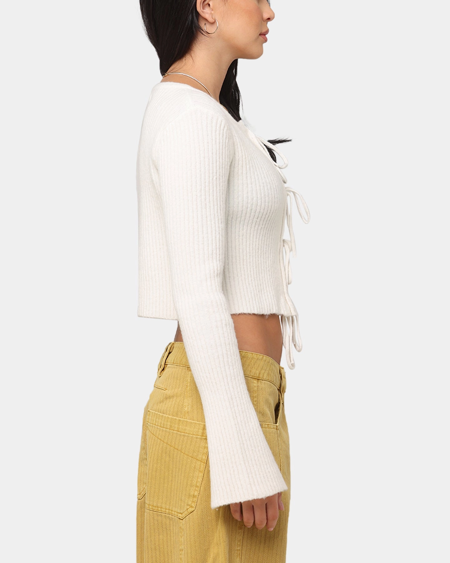 Hidden Zipper Closure XXIII Women's Olympia Knit Jumper Off White