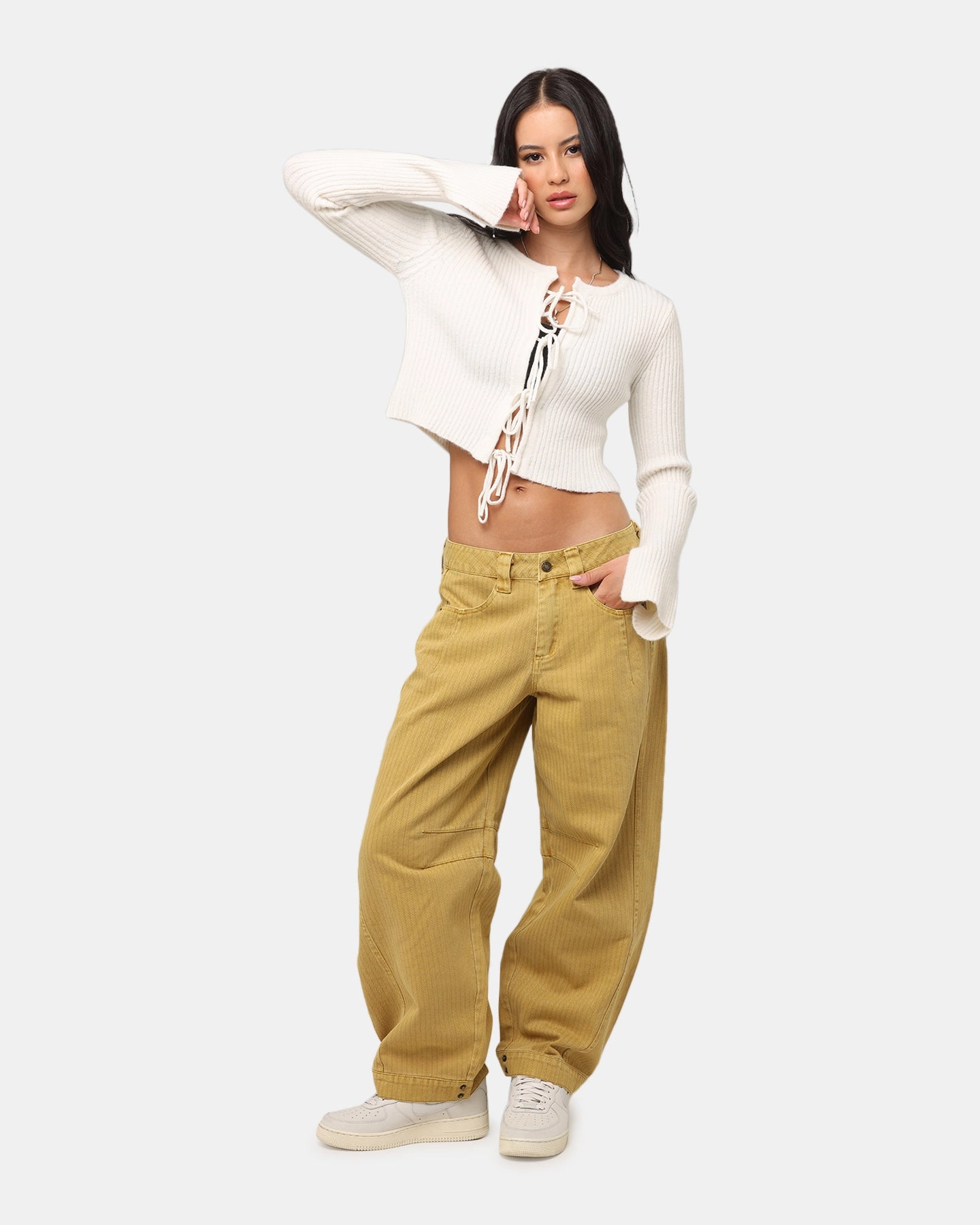 Retro design AthleisureReady XXIII Women's Olympia Knit Jumper Off White