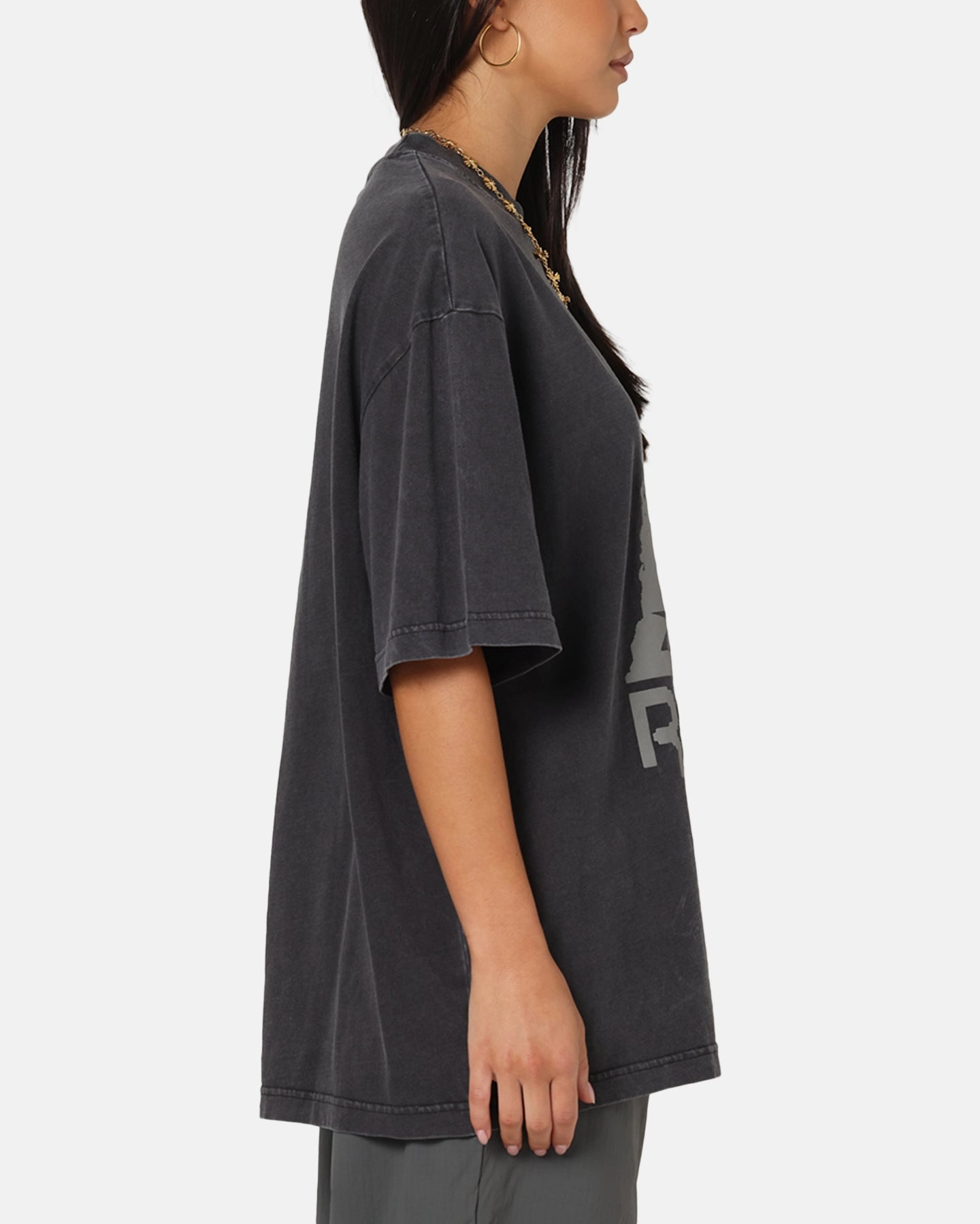 Reebok X Market Graphic T-Shirt Black/Silver Petal Sleeve Architecture