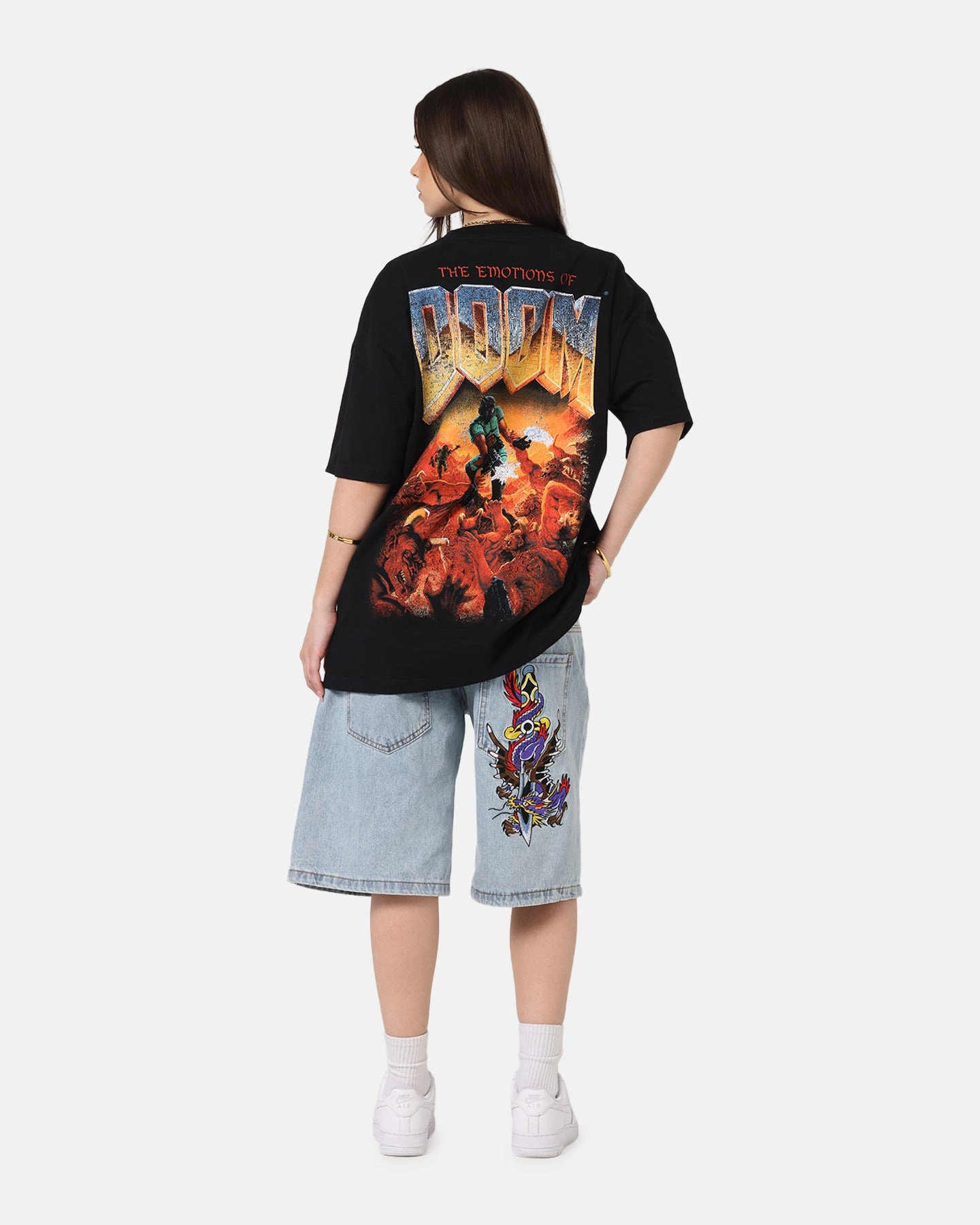 Breathable Hoodie 73 Studio X Doom Today I Feel Heavyweight T-Shirt Black